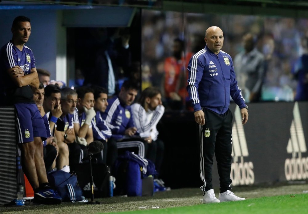 Jorge Sampaoli spoke about Lionel Scaloni. EFE