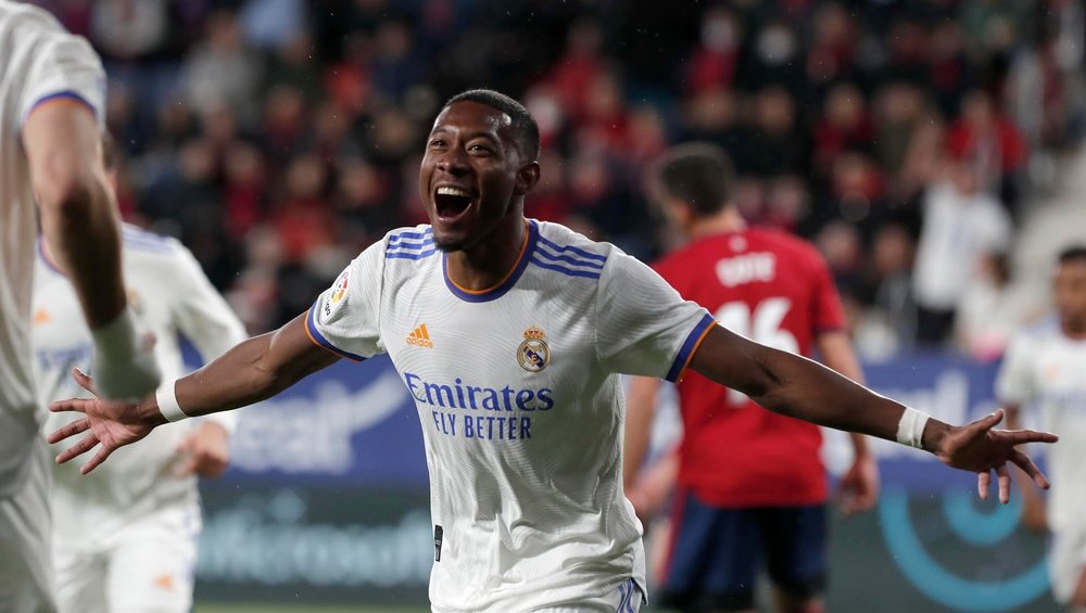 David Alaba is back for Real Madrid for the Mallorca match. EFE