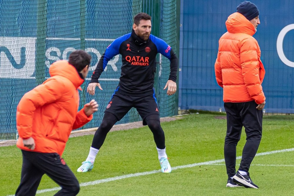 Supuestamente, Messi se fue antes de tiempo del entrenamiento. EFE