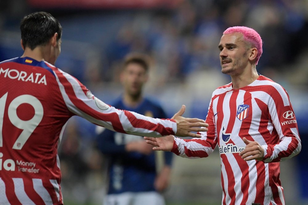 Griezmann explained why he wears pink hair. EFE