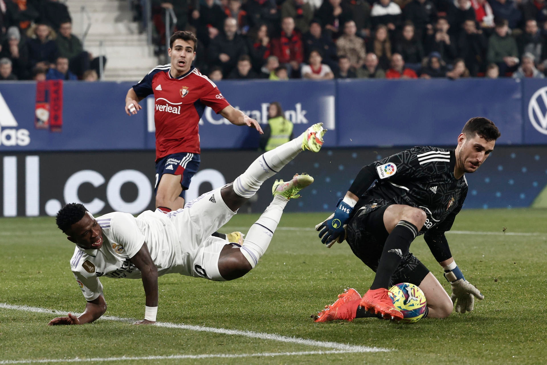 Vinicius defends the dances he does in goal celebrations. EFE