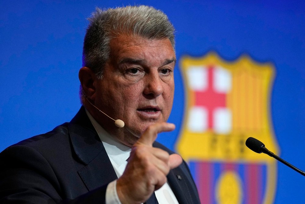 Laporta se quejó de las informaciones que salen contra el Barça. EFE