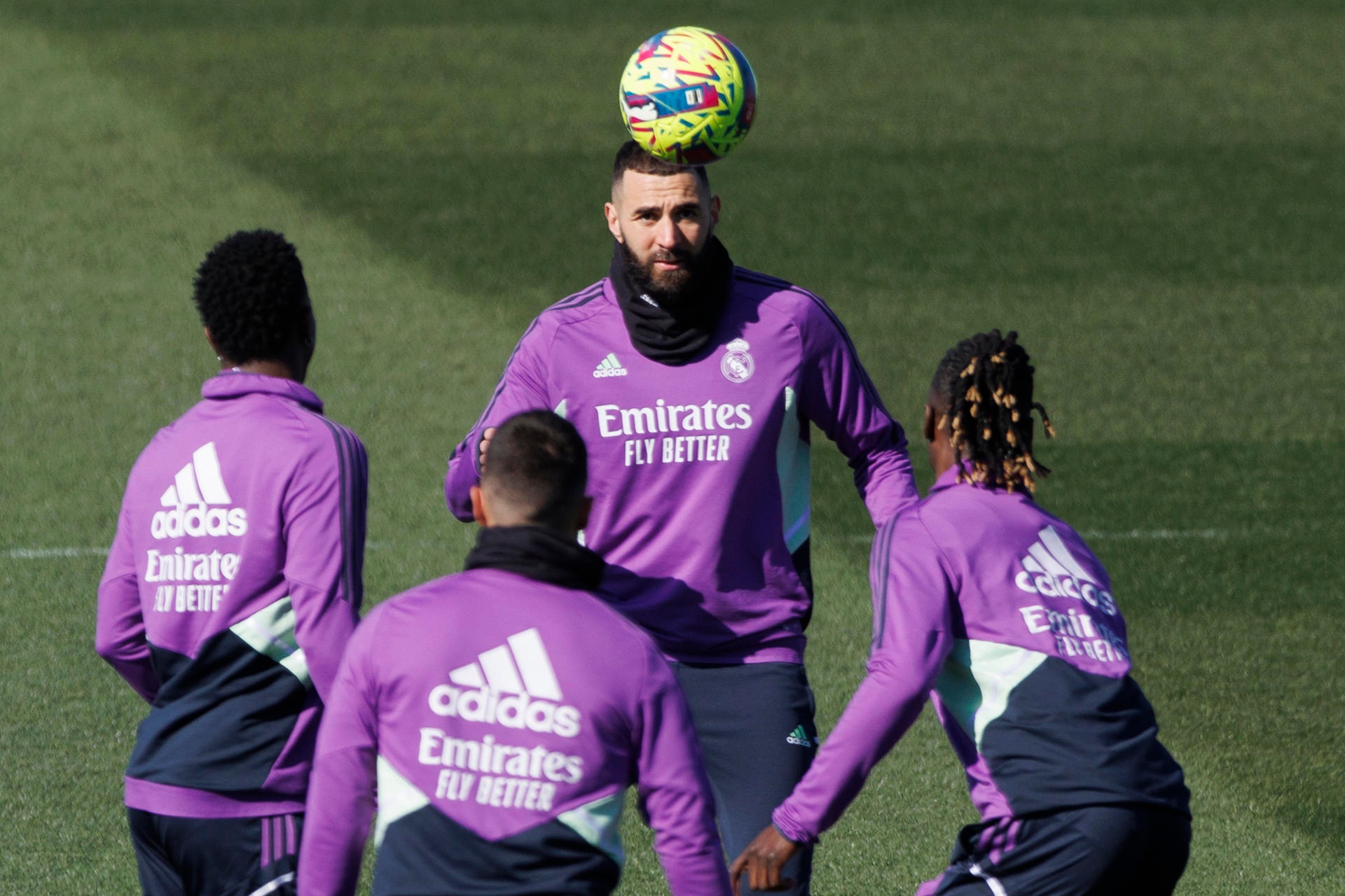 Benzema trains as normal and will be at Celta game