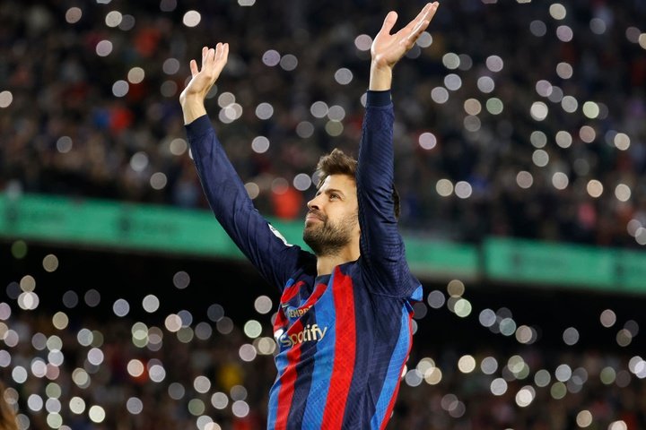 Not a sign of Pique in Barcelona