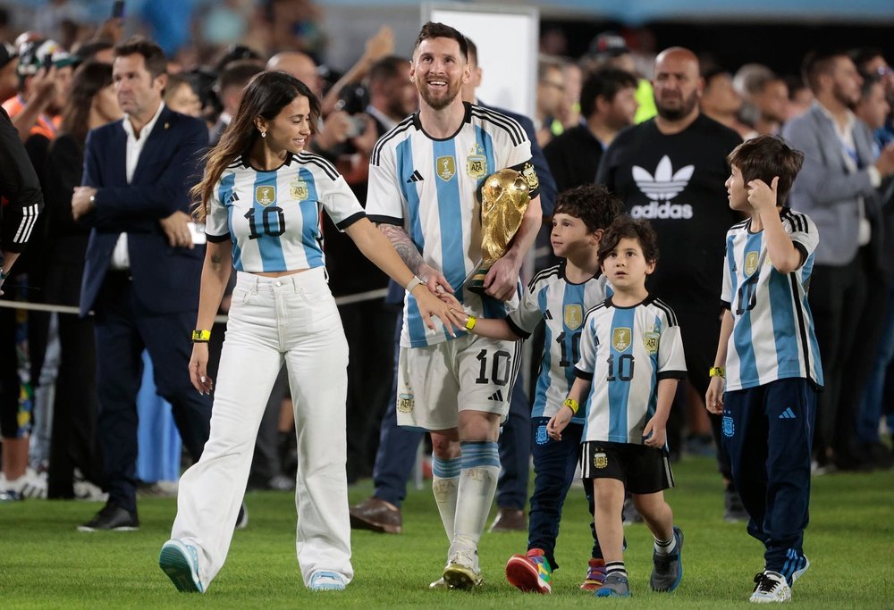 Thiago, fils de Lionel Messi, a fait ses débuts avec l'Inter Miami. efe