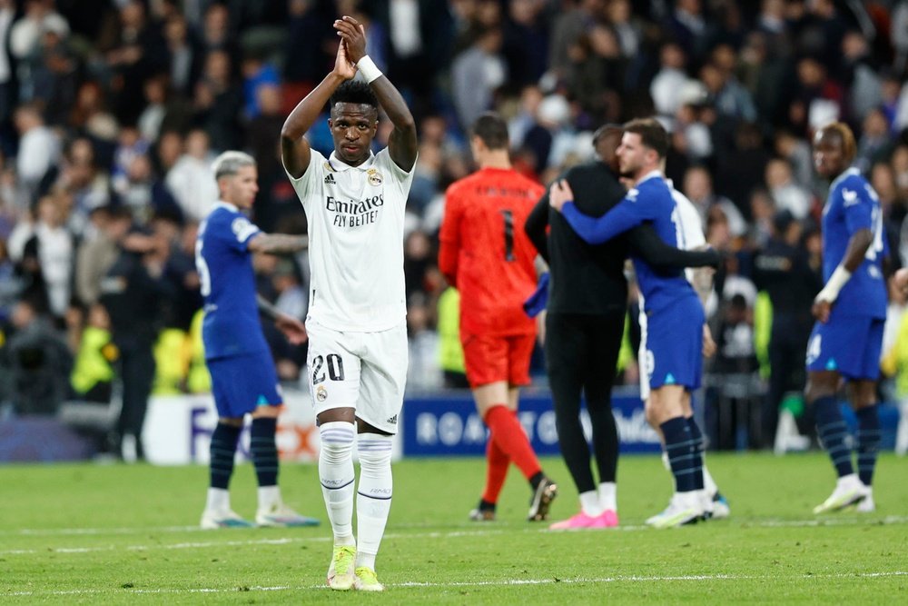 Vinicius was key to Madrid's victory over Chelsea. EFE
