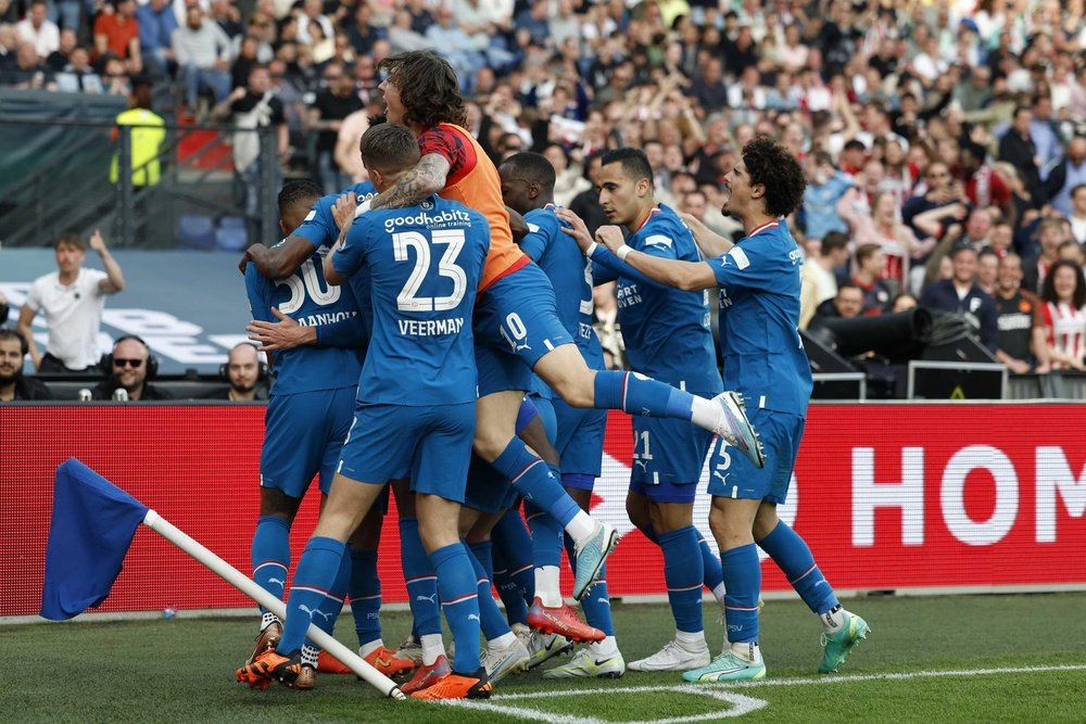 El PSV volvió a coronarse campeón de la Copa de los Países Bajos. EFE