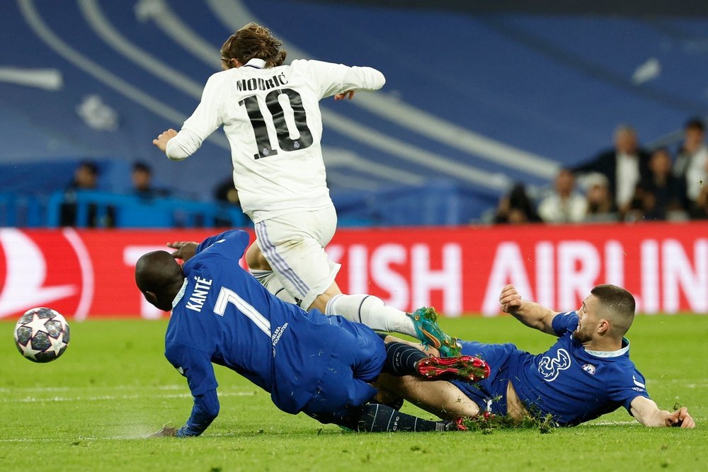 Modric is suffering from a thigh injury. EFE