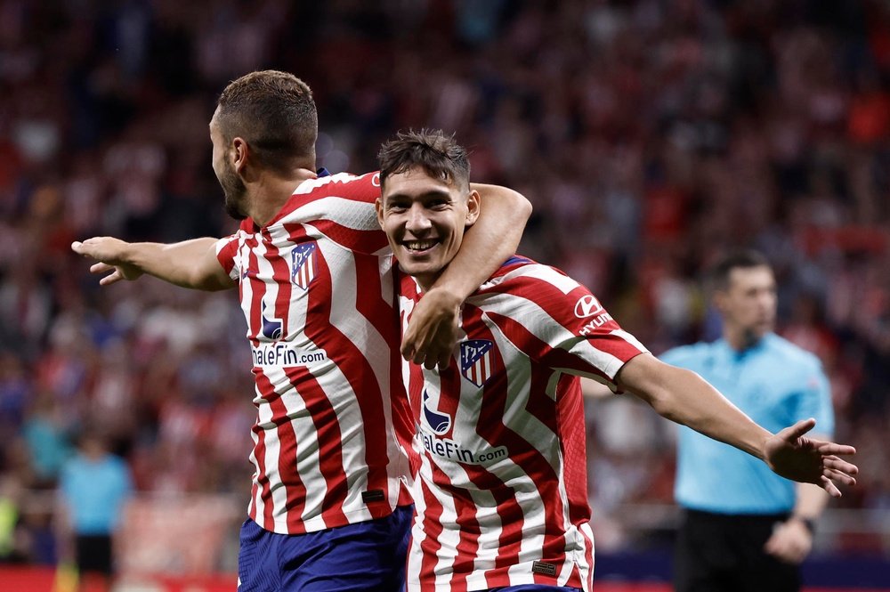 O Atlético de Madrid quer blindar Nahuel Molina. EFE
