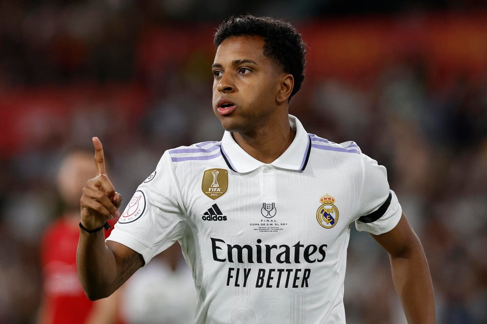 Rodrygo wants to overtake CR7 in the UCL. EFE