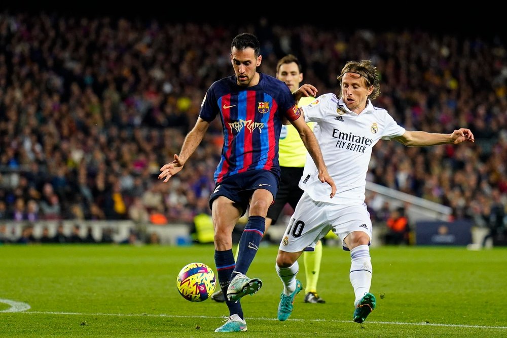 Modric praised Busquets to the skies. EFE