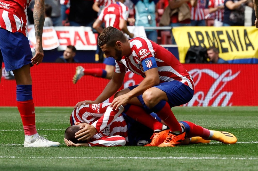 Morata sufre un esguince cervical. EFE