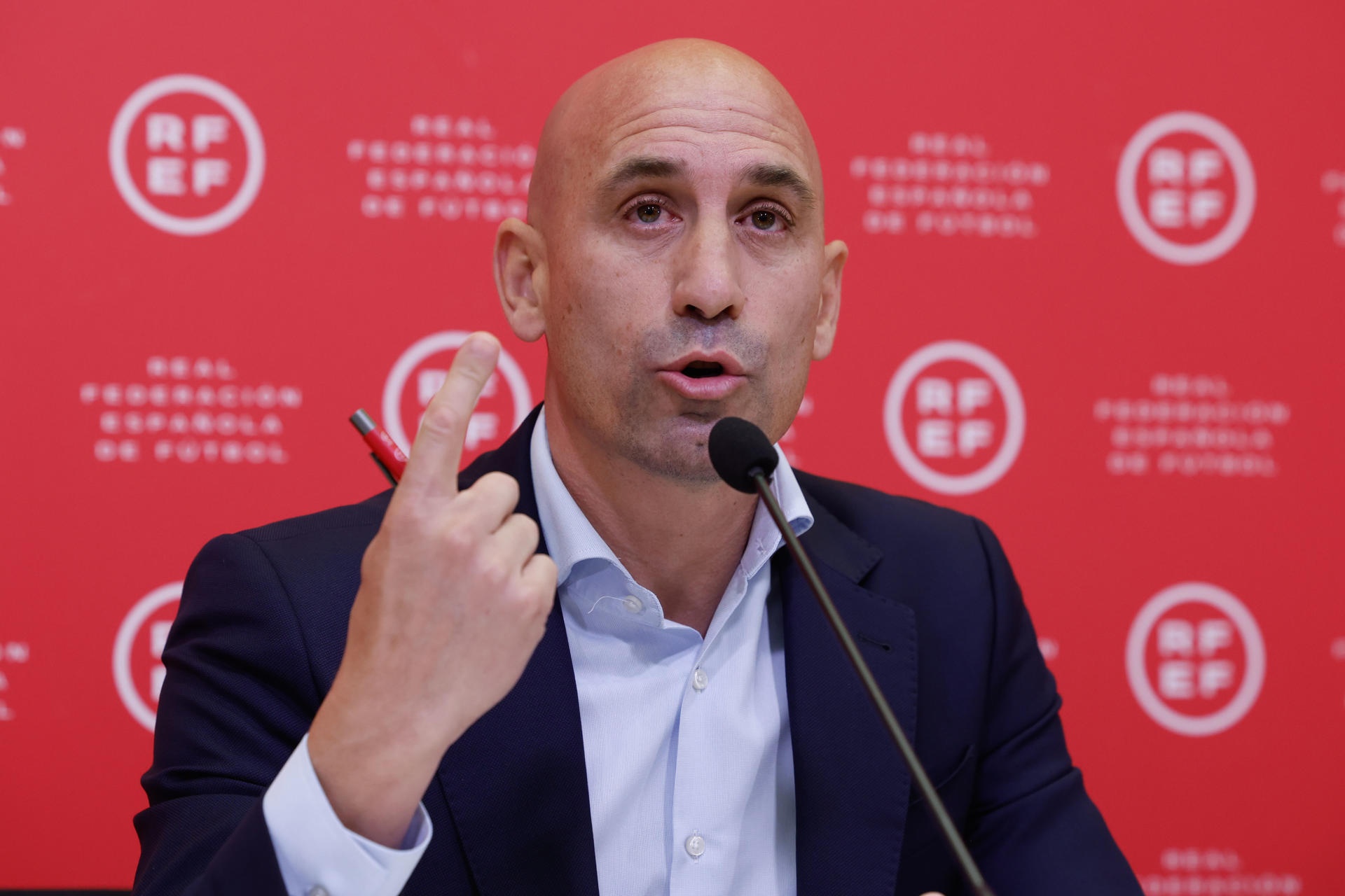 Luis Rubiales spoke about Vinicius' controversy on Monday. EFE