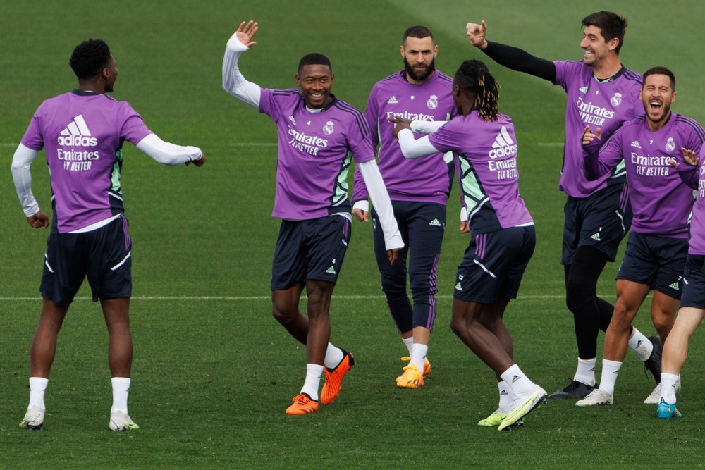 Vinicius did not train with his teammates on Tuesday. EFE