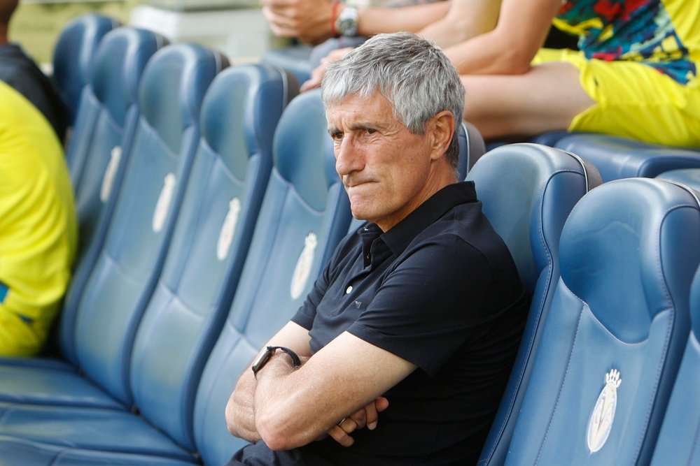 El  Villareal ha sido el último equipo al que ha dirigido Quique Setién. EFE/ Domenech Castelló