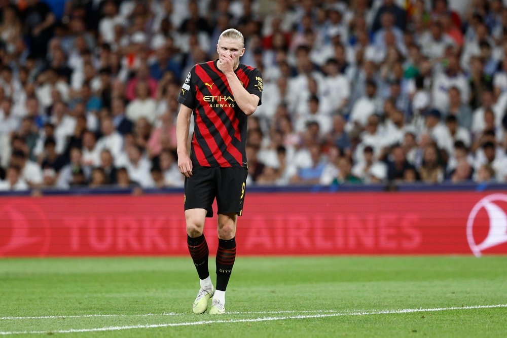 Haaland has scored 52 goals in his first season at Manchester City. EFE