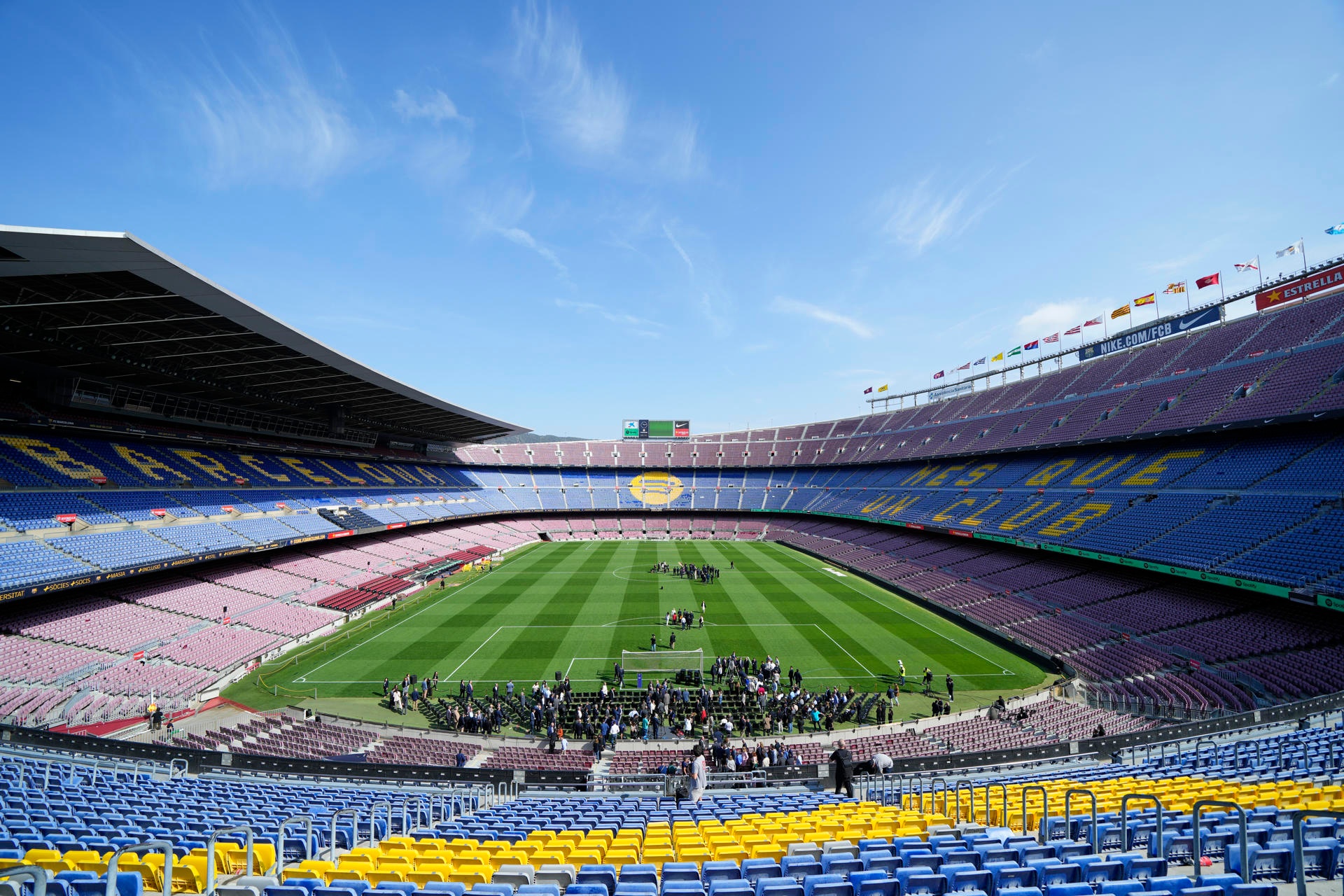 Barca to start working on the Spotify Camp Nou renovation. EFE
