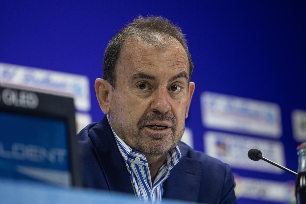 Ángel Torres se mostró muy dolido por la sanción al Getafe. EFE