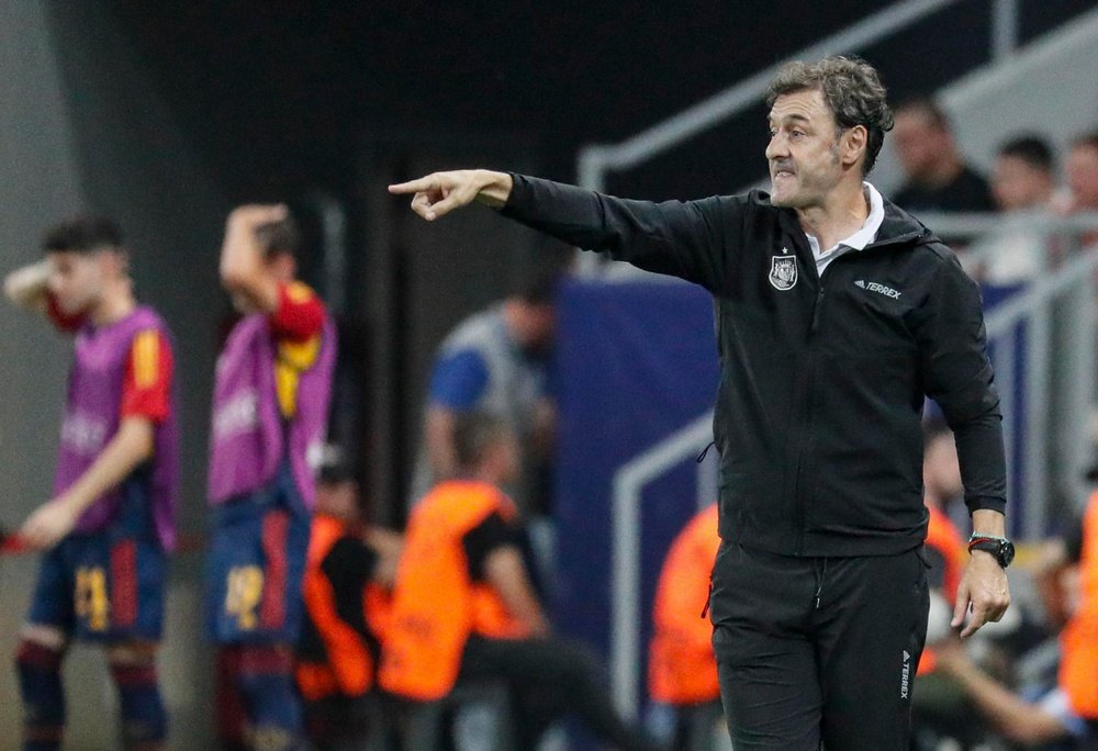 Santi Denia criticised the attitude of the England players. EFE