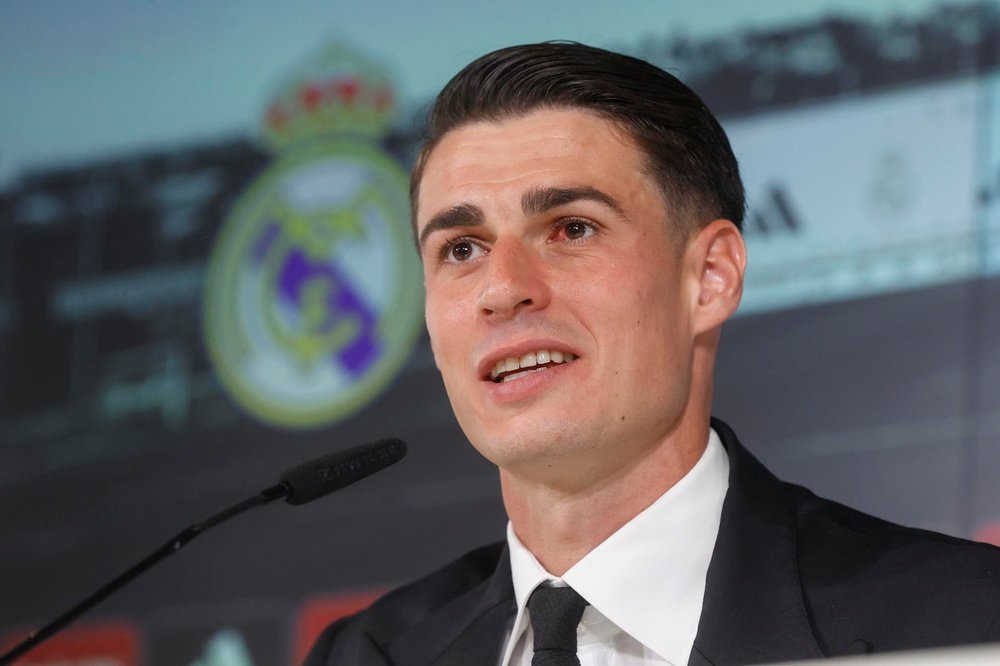 Kepa spoke to the media about how his move to Real Madrid. EFE