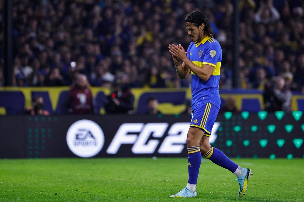 Edinson Cavani déja buteur avec Boca Juniors. EFE