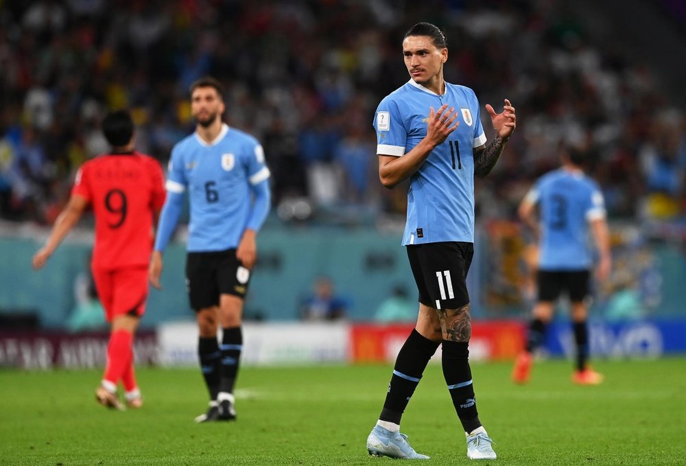 La liste de l'Uruguay sans Cavani et Suarez, mais avec Darwin Nuñez. EFE