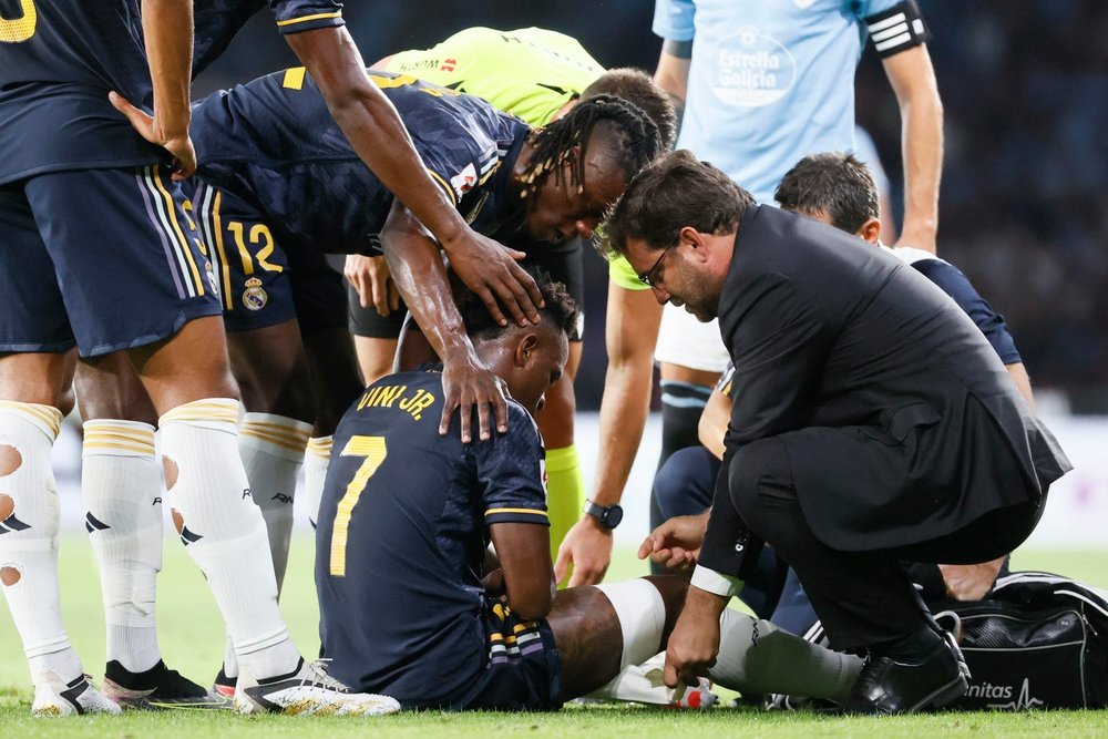 Le Real Madrid communique sur la blessure de Vinicius. EFE