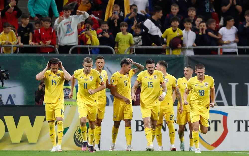 Rumanía venció por 4-0 a Andorra. EFE