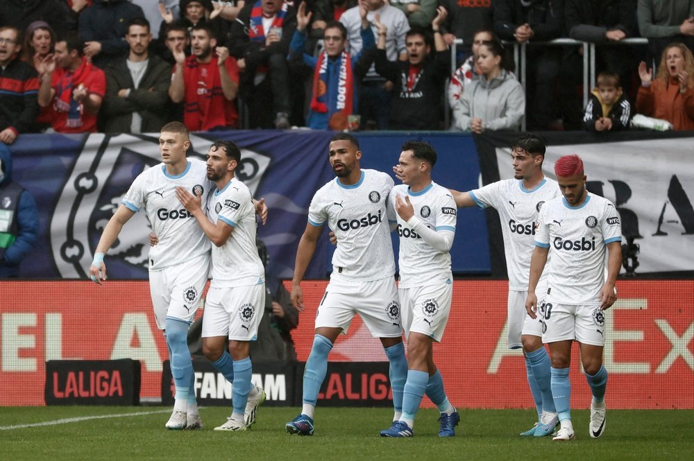 El Girona, el 2º líder que no es Madrid ni Barça tras 12 jornadas desde 2002. EFE