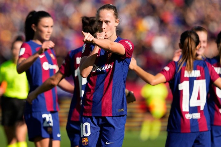 O Barça impõe uma goleada ao Real Madrid no Clássico feminino