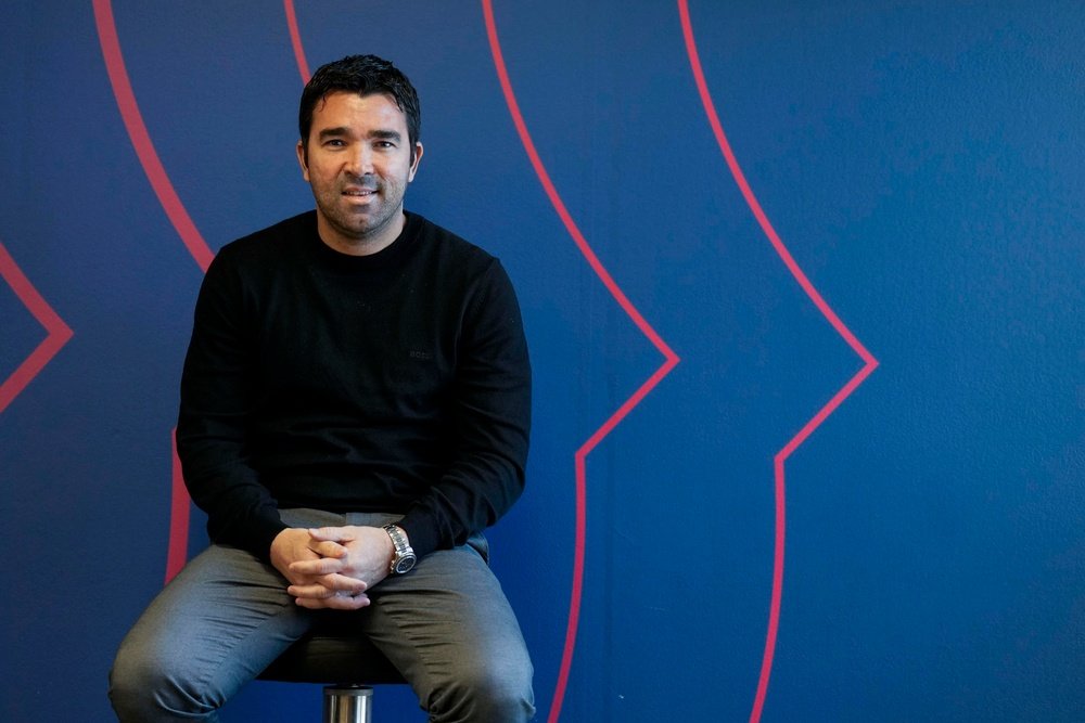 Deco spoke to reporters about Gavi's injury. AFP