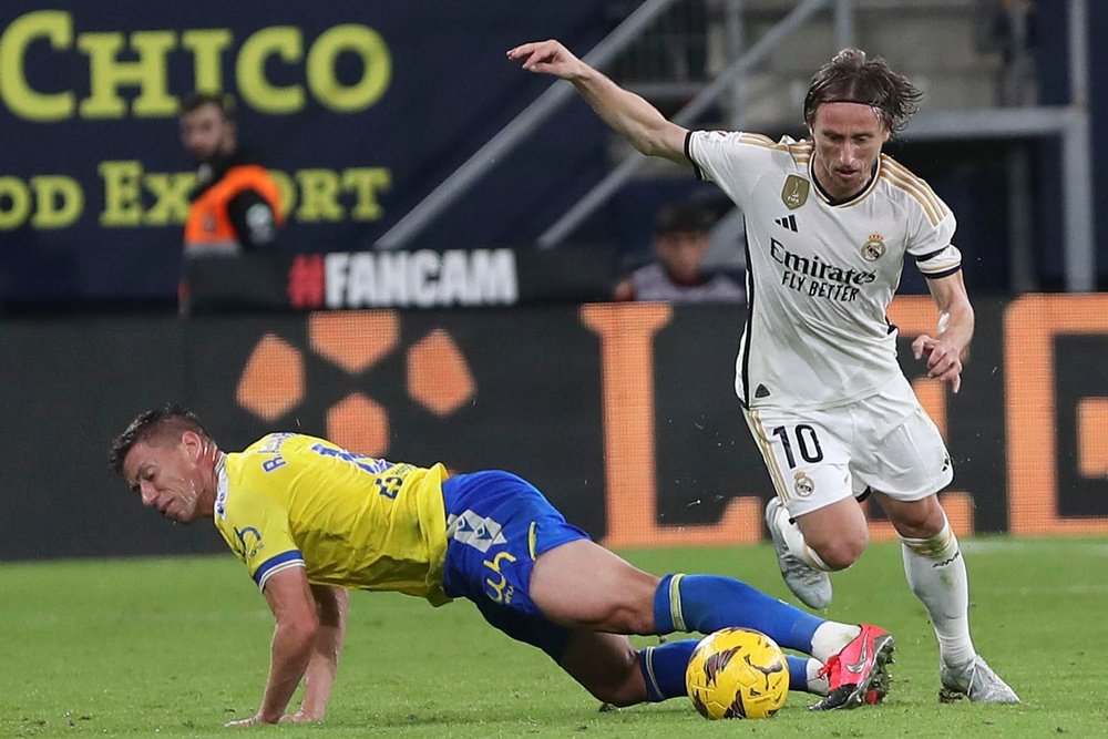 Modric, con el Madrid