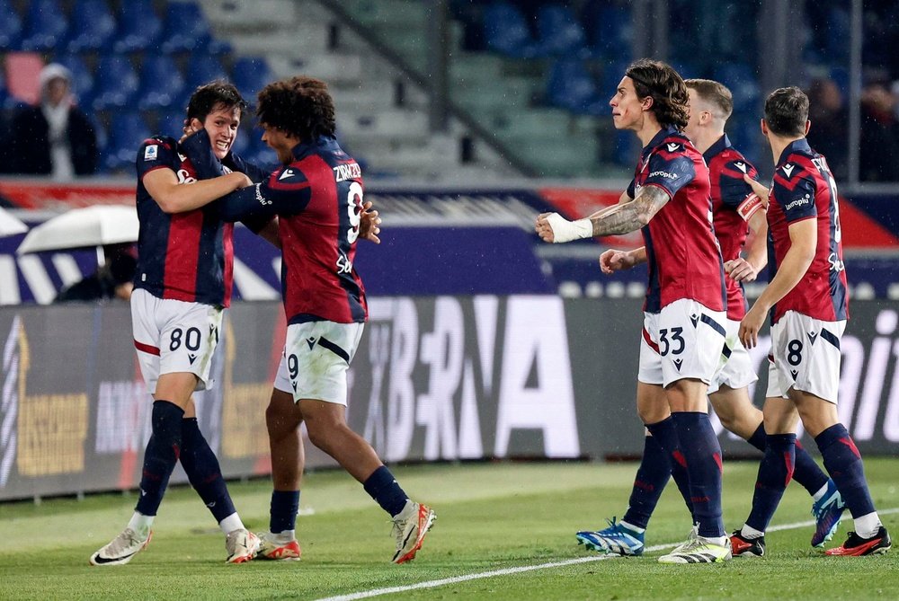 El Bologna venció por 2-0 al Torino. EFE
