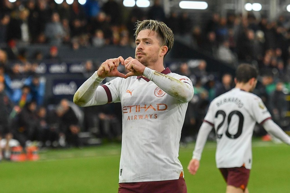 Jack Grealish was boeed by Arsenal fans in City's draw at the Etihad. EFE