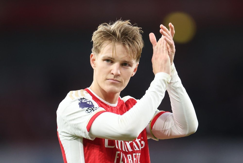 Odegaard, con el Arsenal