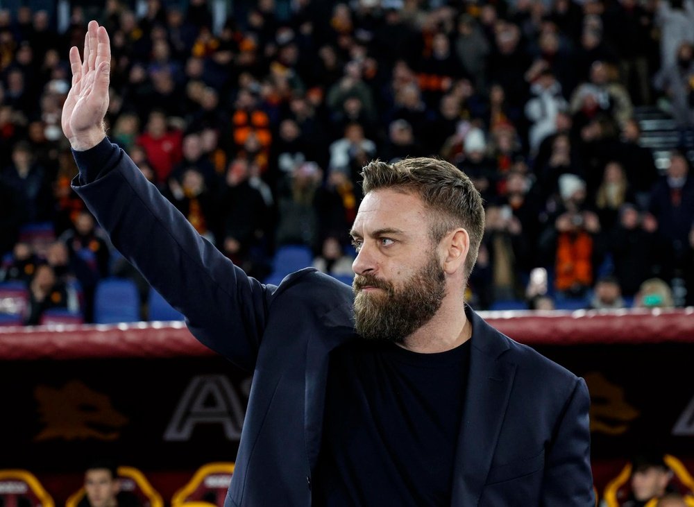 De Rossi in conferenza. EFE