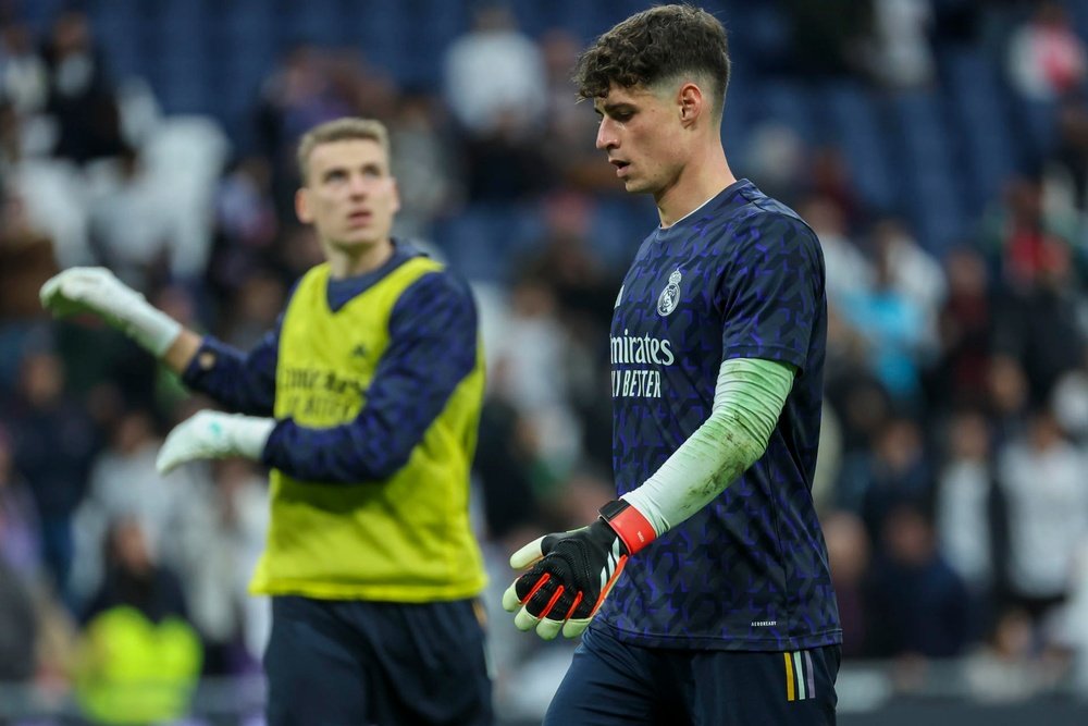 Kepa, con el Madrid