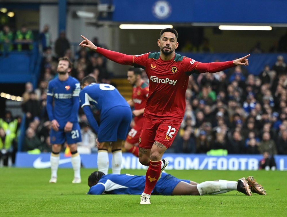 Matheus Cunha brilhou em Stamford Bridge. EFE