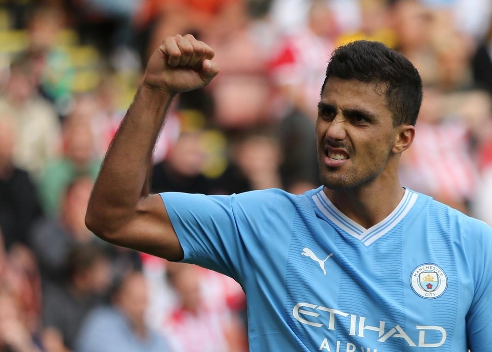 Rodri si prepara al rientro in campo. EFE