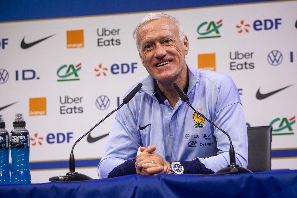 Deschamps talked about this year's Olympic Games in Paris. EFE