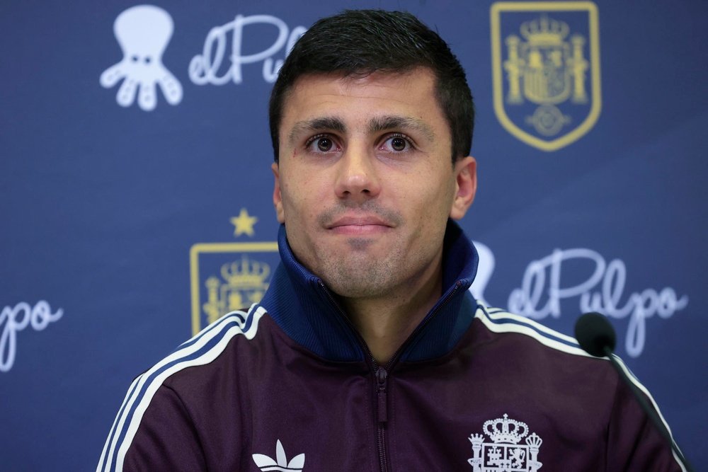 Rodri left the Spanish camp for three days for family reasons. EFE