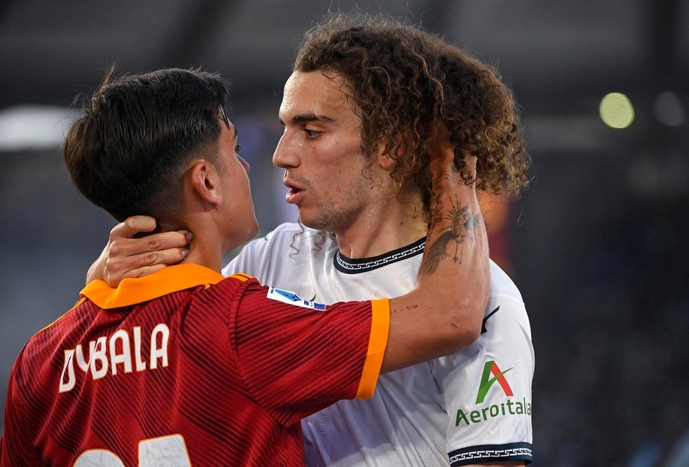 Ambiance intense lors du derby de Rome. EFE