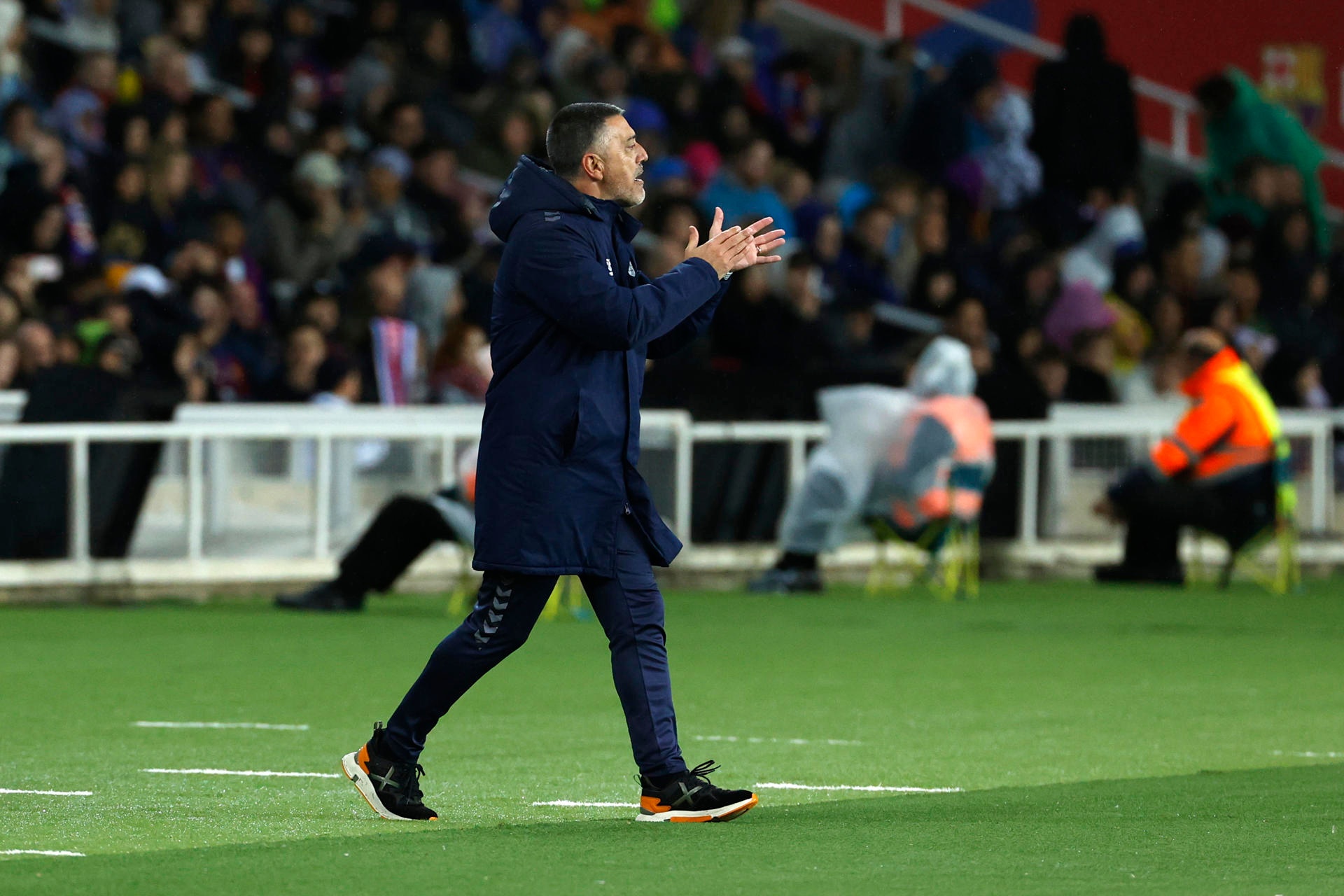 El entrenador de la UD Las Palmas García Pimienta. EFE/ Toni Albir