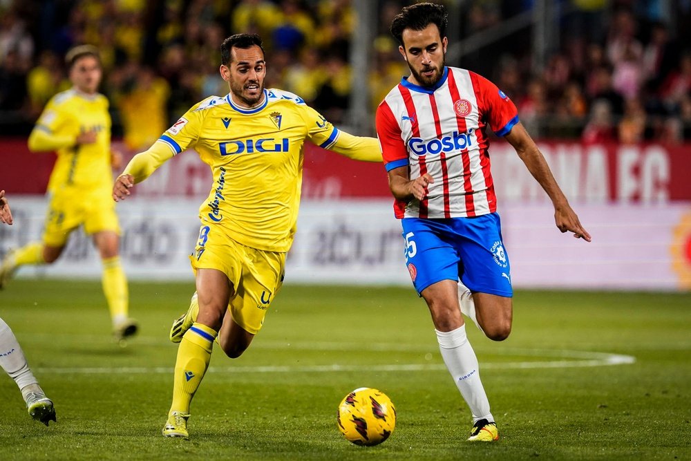 Eric García destacó en el Girona de Míchel. EFE