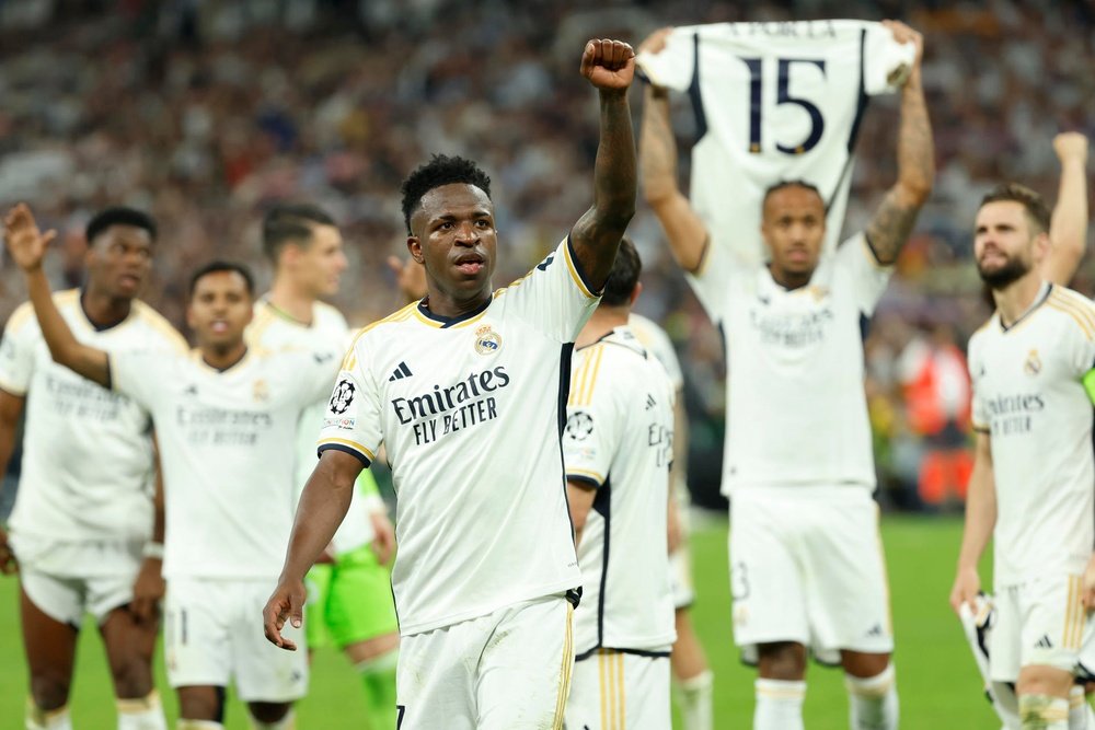 O Madrid jogará de branco em Wembley. AFP