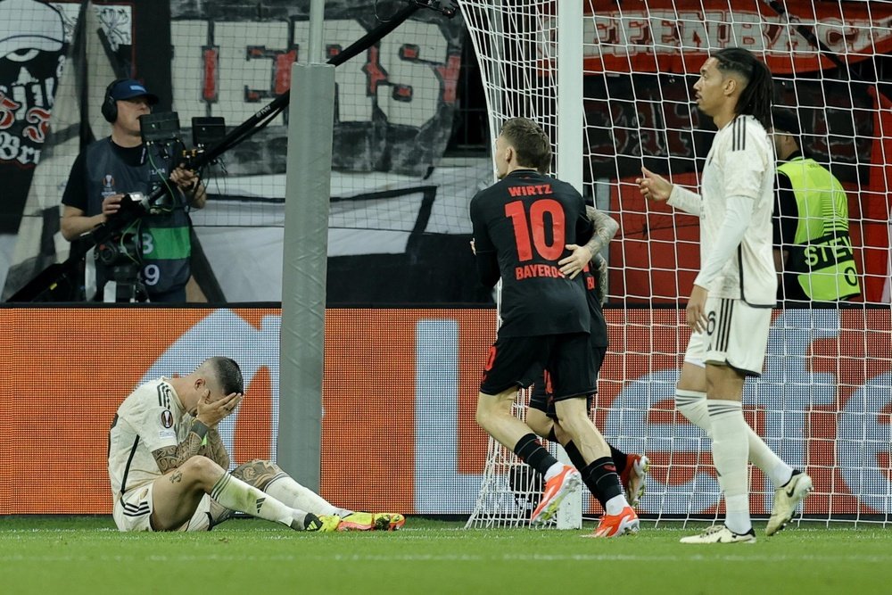 DDR esce scottato dalla magia della BayArena e passa la palla a Gasp. AFP