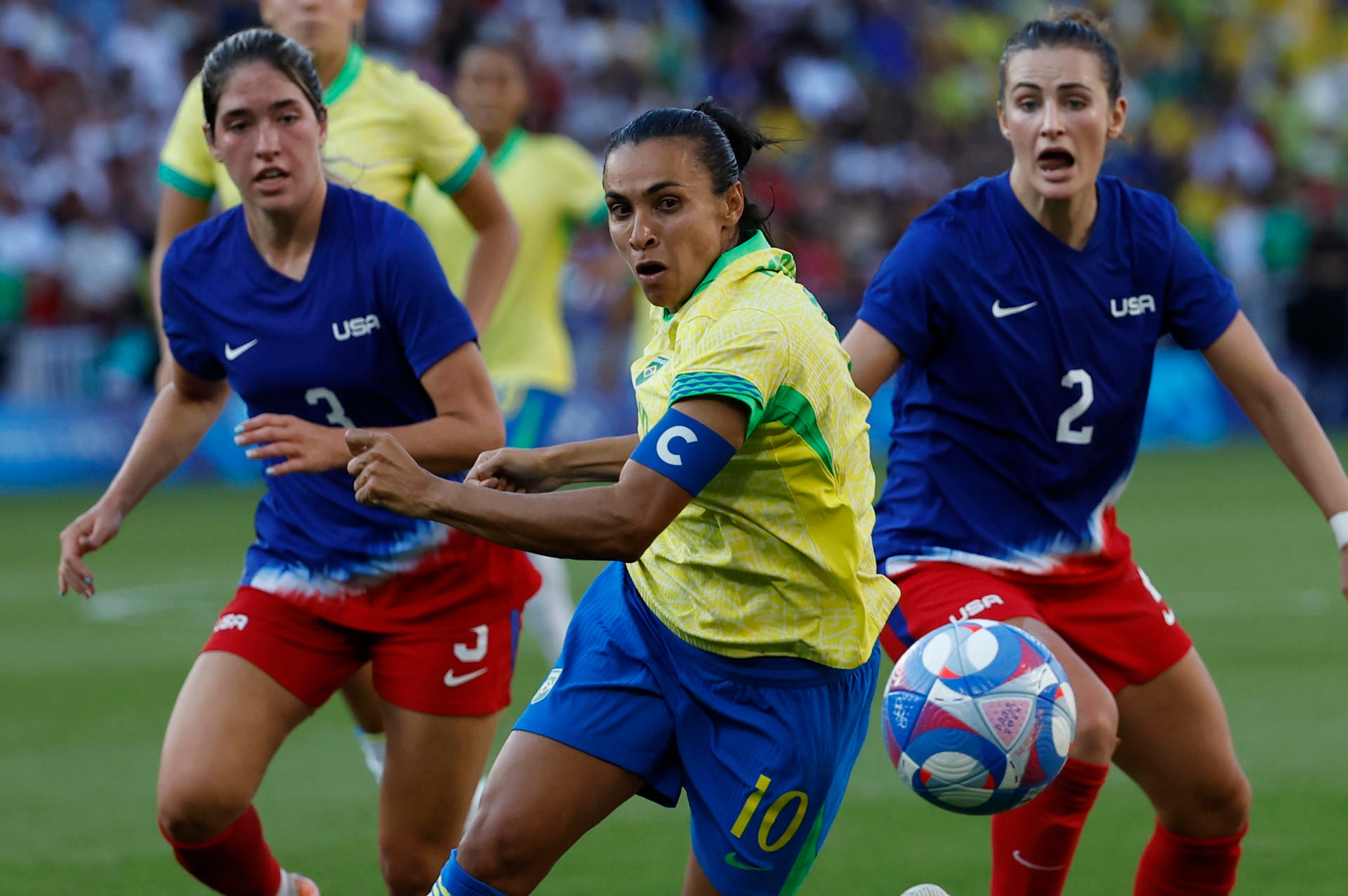 Marta estrena el premio Marta al mejor gol del fútbol femenino. EFE/MiguelToña