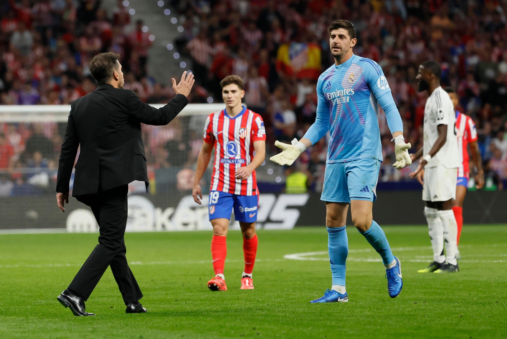 Simeone se reafirma con Courtois: 