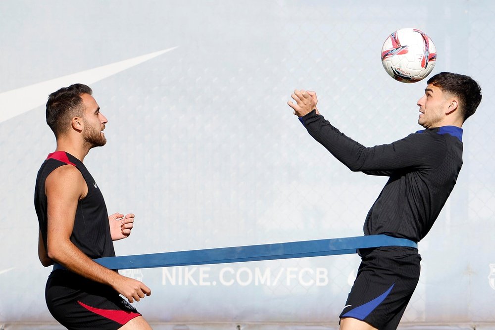 Pedri de retour à l'entraînement. EFE