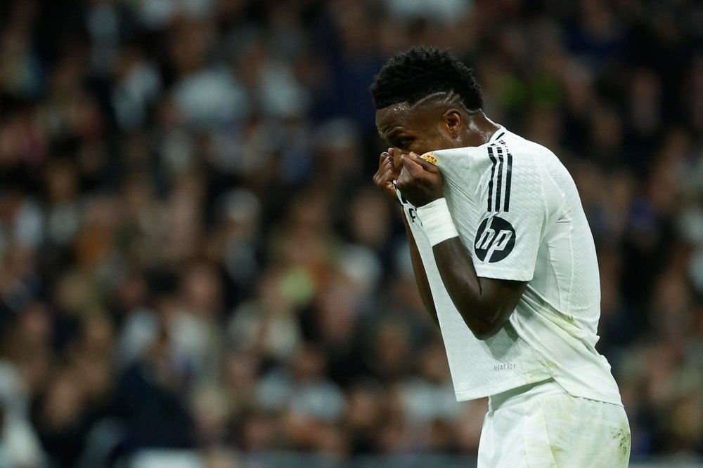 Vinicius Jr. finished second in the Ballon d'Or vote. EFE